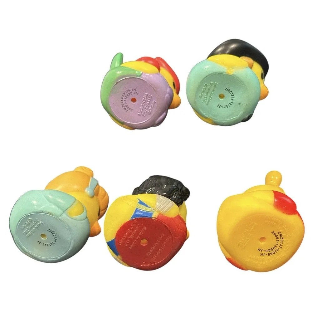 Lot‎ Of 5 Disney Duckz Jazwares Princess Cinderella Mermaid Wonder Woman Jasmine
